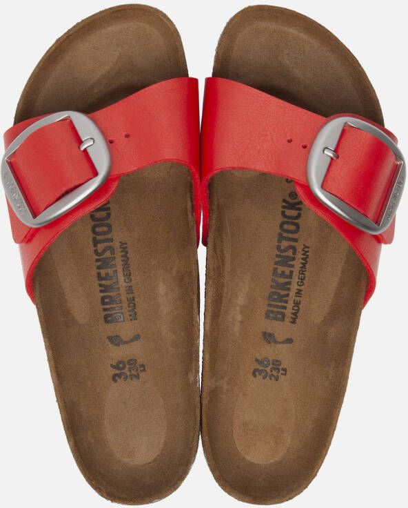 Birkenstock Slippers Madrid Graceful narrow Big Buckle Rood